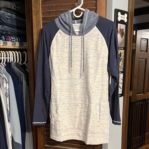 Buckle Blue and Cream Hoodie